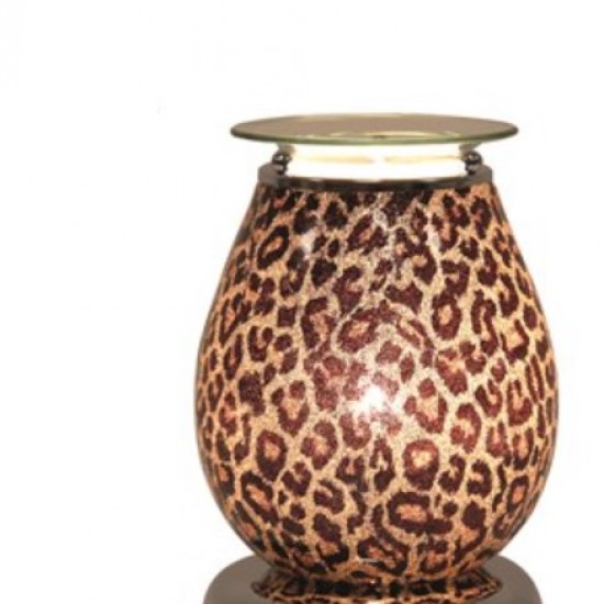 Gold leopard print aroma touch lamp burner