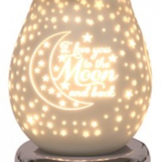 Satin love you to the moon touch lamp aroma burner