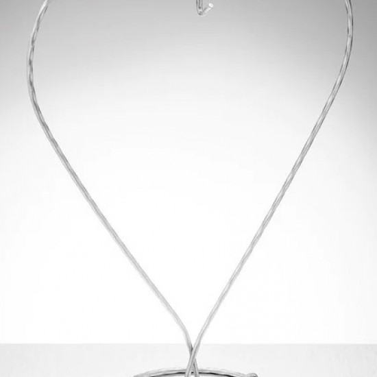 Display stand heart silver