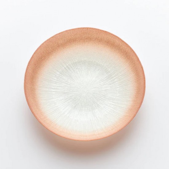 30cm glass bowl copper