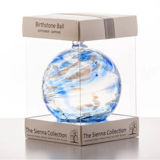 10cm birthstone ball sapphire- September
