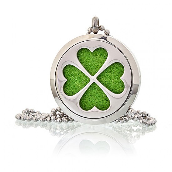 Aromatherapy necklace clover 30mm