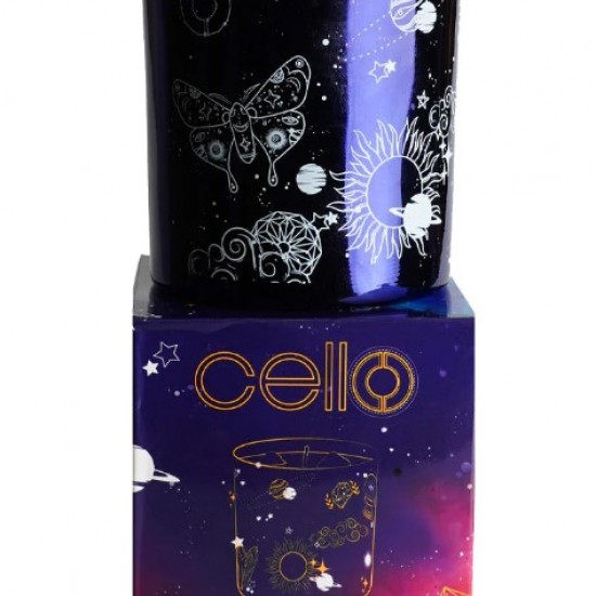 Celestial Gemstone Candle 200g with Lazurite Gems - Arcane Oceans