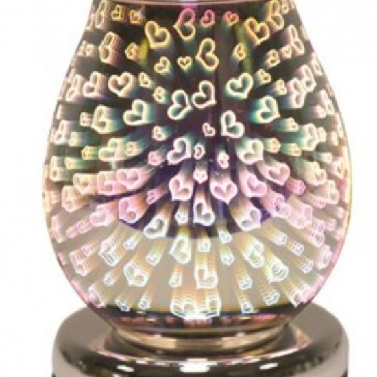 3D heart touch lamp aroma burner