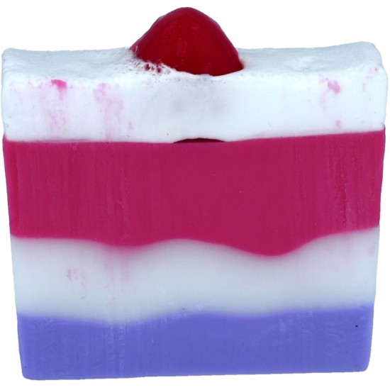 Berry smooth soap slice
