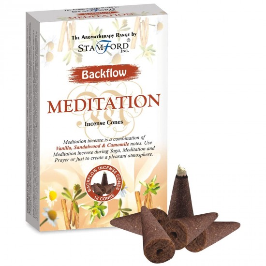 Backflow aromatherapy cones meditation x12