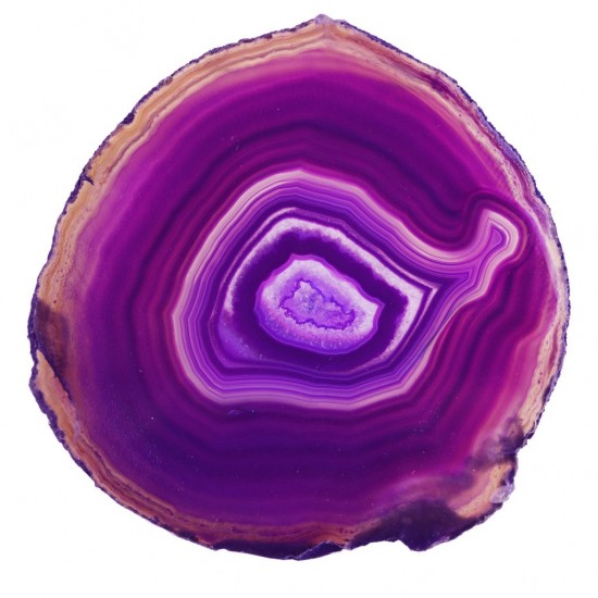 Agate slice 3-4" Purple
