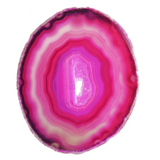 Agate slice 3-4" Pink