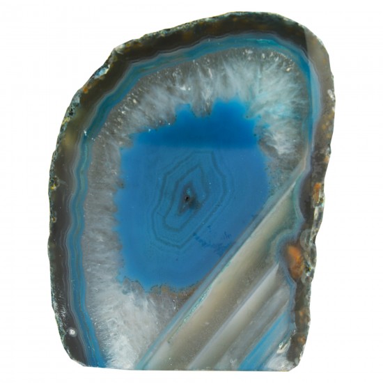 Agate cut base 3"-4" Nodule- Blue