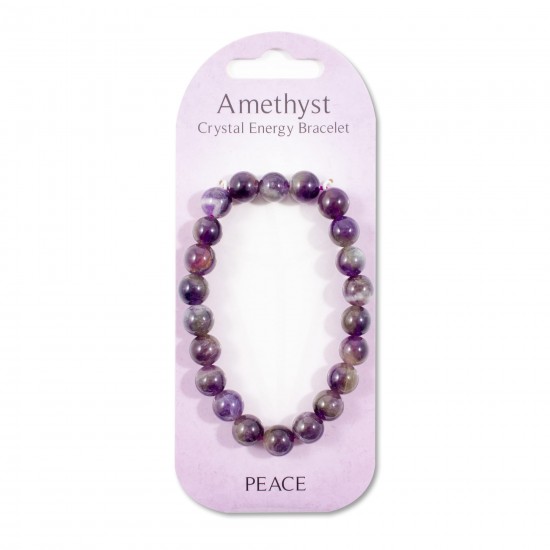 Crystal energy bracelet- Amethyst