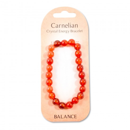 Crystal energy bracelet- Carnelian