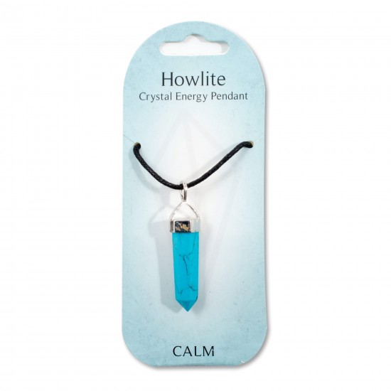 Crystal energy pendant- Howlite