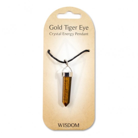 Crystal energy pendant- Golden tiger eye