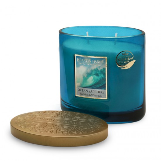2 Wick Candle Ocean Sapphire 
