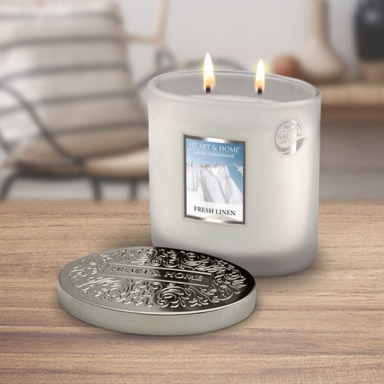2 Wick Candle Fresh Linen