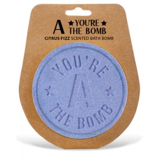 Personalised bath bomb- A the bomb