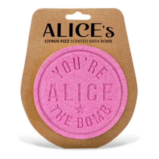 Personalised bath bomb- Alice