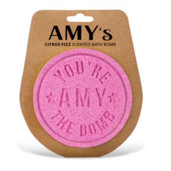 Personalised bath bomb- Amy