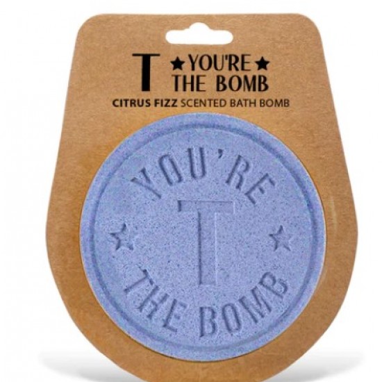 Personalised bath bomb- T the bomb